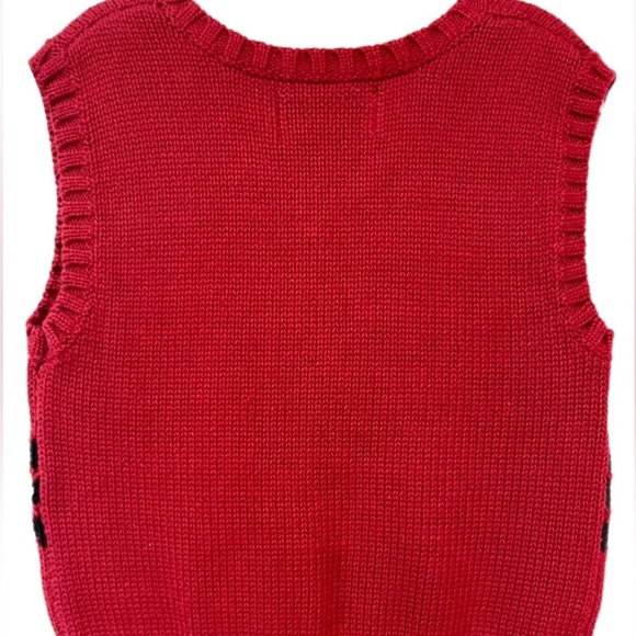 NWT! CHAPS Holiday Christmas 12 Mos. infants/toddler Bears Pullover Sweater Vest - Picture 3 of 5